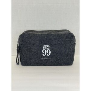 House 99 David Beckham Grey‎ Tweed Toiletry Bag Dopp Kit Travel Wash Bag Mens